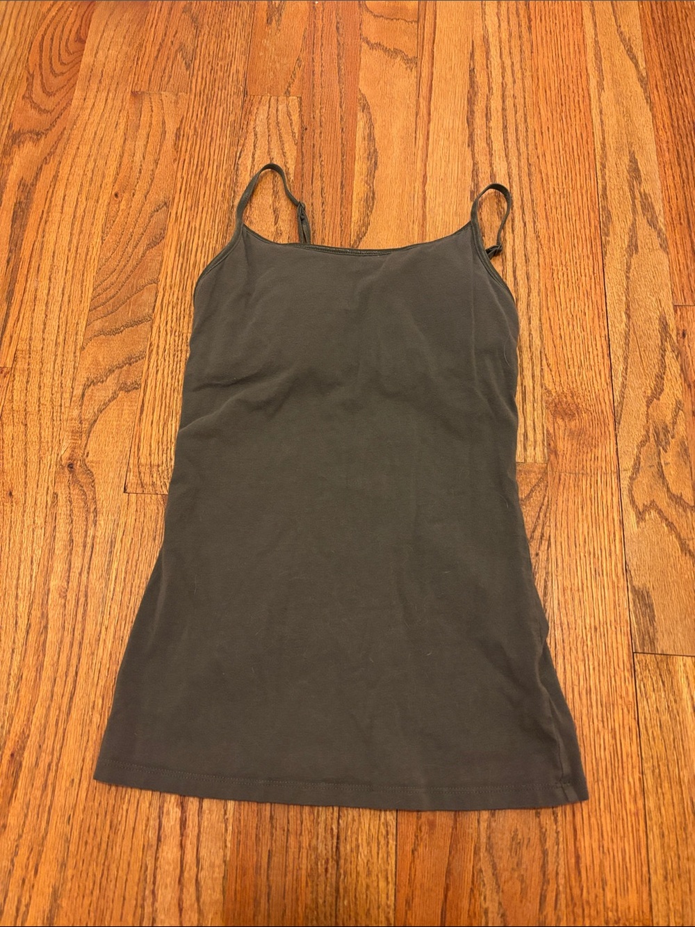 Essential Olive Green Spaghetti Strap Tank